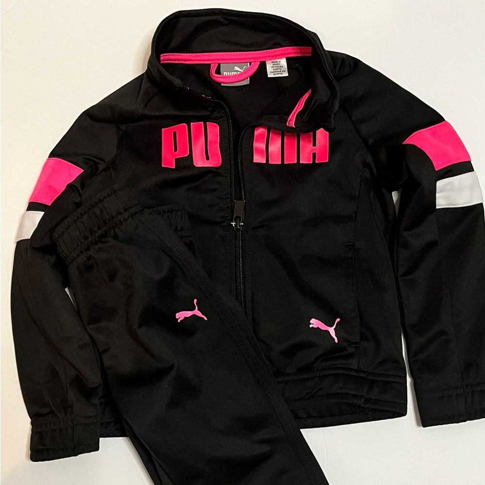 Puma Black and Pink Athletic Set